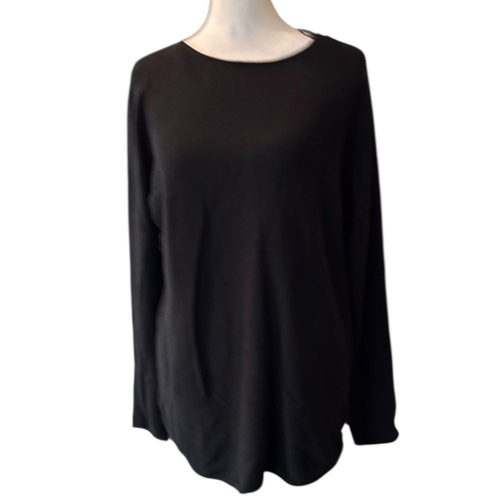 Michael Kors Sweater Womens S Regular Long Sleeve Black Crew Neck Knit NWT